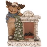 Home Dekorativna LED rasvjeta, Kamin sa jelenom - DD62650, Bijela Cijene