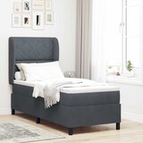  Krevet s opruga kutije Tamno siva 200 x 80 cm Baršun | shoptok.hr