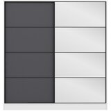 Hanah home Ormar Kale 180x210x52cm Bijelo-Crni | Eponuda.ba