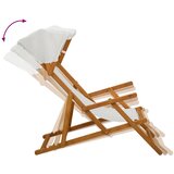  Ležaljka 4 pcs 3 Pozicija Čvrsto drvo eukaliptusa Krem | shoptok.hr