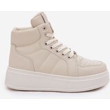 EVENTO High Women's Sneakers On Platform Beige Tillive | Shoptok.si