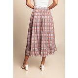 Fenzy Karirana Suknja, Bež | shoptok.hr