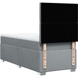 vidaXL Box spring krevet s madracem svjetlosivi 90x190 cm od tkanine | shoptok.hr