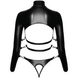 Bad Kitty set za vezanje otvorenih grudi (crni) - L | shoptok.hr