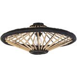 QAZQA Orientalska stropna svetilka bambus s črno 60 cm - Evalin Cene