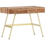 Maison Chic Pisalna miza - pisarniška miza - Računalniška miza s predali 100x55x75 cm trden palisander, (21785689) | Shoptok.si