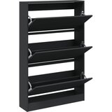 vidaXL Omarica za čevlje črna 80x21x125,5 cm inženirski les, (21025287) | Shoptok.si
