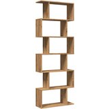 vidaXL Pregrada s knjižno omaro 6-nadstr. artisan hrast 70x24x193 cm | Shoptok.si