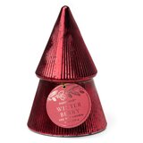 Paddywax Stacked Tree Red Ribbed Mercury dišeča sveča 198 g u