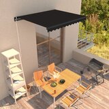 vidaXL Ročno zložljiva tenda 350x250 cm antracitna Cene