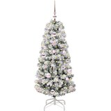  Umjetno božićno drvce s nogom Zelena i bijela 120 cm | shoptok.hr