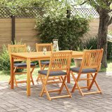  Sklopiva stolica s jastukom 4 pcs Siva 49 x 57,5 x 92 cm | shoptok.hr