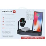 Swissten punjač Apple 4u1 za Apple Watch, Airpods, iPhone + običan USB izlaz | shoptok.hr