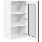  Zidni stakleni ormar 2 pcs Crna 40 x 31 x 80 cm | shoptok.hr