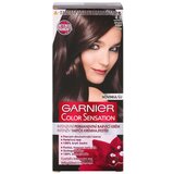 Garnier color Sensation trajna sijoča barva za lase 40 ml odtenek 4,0 Deep Brown | Shoptok.si
