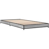 vidaXL Okvir za krevet boja hrasta 75x190 cm konstruirano drvo i metal | shoptok.hr