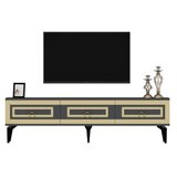 Hanah home tv polica karya anthracite gold
