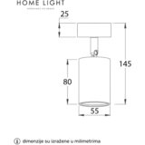  SPOT ZIDNA LAMPA 1XGU10 TALIA 81 CRNA BBLINK | Eponuda.com