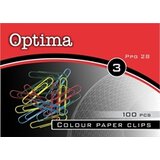 Optima Spojnice za papir u boji, 28 mm, 100 komada Cijene