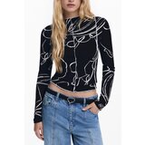Desigual WOMEN&#39;S SHORT-SLEEVE T-SHIRT BLACK Cijene