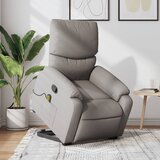 The Living Store Masažni naslanjač s funkcijo vstajanja taupe blago - Masažni Naslanjač S Funkcijo Vstajanja, (21501836) | Shoptok.si