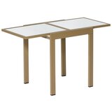 Gardenson Raztegljiva Vrtna Miza Ambia, Steklo, Aluminij, 65-130x65 | Shoptok.si