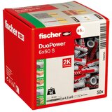 Fischer Duopower Tiple s vijcima (Promjer tiple: 6 mm, Duljina tiple: 50 mm, Vijak s upuštenom glavom, 50 Kom.) | shoptok.hr