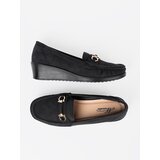 Shelvt Black wedge shoes with decoration | Shoptok.si