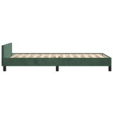  Okvir za krevet s uzglavljem tamnozeleni 90x190 cm baršunasti | shoptok.hr