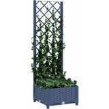  Vrtna žardinjera s rešetkom plavo-siva 40x40x121,5 cm PP | Eponuda.com