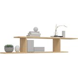  Zidna TV polica boja hrasta 125 x 18 x 23 cm konstruirano drvo | Eponuda.com