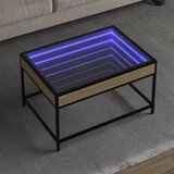  Stolić s beskonačnim LED svjetlima boja hrasta 70 x 50 x 41 cm | shoptok.hr