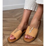 D/CEO Beige Flip-Flops with Gold Decoration Flavis | shoptok.hr