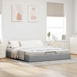 vidaXL Okvir za krevet bez madraca svjetlosivi 160 x 200 cm od tkanine Cijene