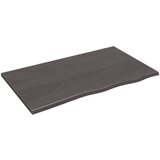 vidaXL Stenska polica temno siva 100x60x2 cm obdelana trdna hrastovina Cene