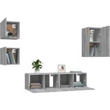  Komplet TV omaric 5-delni siv sonoma inženirski les, (20734712) | Shoptok.si