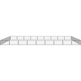  Ograda za pse s 32 panela crna 100 x 50 cm čelik obložen prahom | shoptok.hr