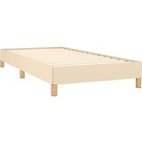  Box spring postelja z vzmetnico krem 80x200 cm blago, (20897354) | Shoptok.si