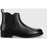Calvin Klein Kožne gležnjače Chelsea Boot za muškarce, boja: crna