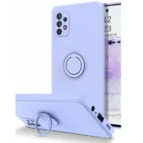 silikonski ovitek liquid ring za samsung galaxy A13 lte A135 - moder