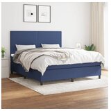 vidaXL Krevet s oprugama i madracem plavi 180x200 cm od tkanine Cijene