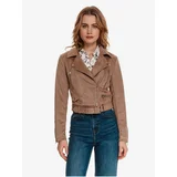 Top Secret Light brown women's jacket in suede finish - Women's