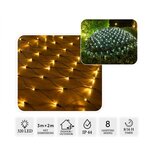  3x2 m božićna mreža s LED svjetlima, 320 LED dioda – topla bijela | shoptok.hr