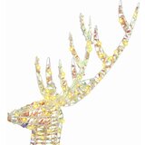 vidaXL 3D jelen Toplo bela 180 cm PET | Shoptok.si