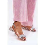 S. BARSKI Transparent Sandals On Low Heel With Decoration D&A | Shoptok.si