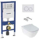 Geberit KOGEGESSD20W smyle square wc školjka s podometnim splakovalnikom duofix 458.103.00.1 Delta20 Cene