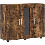 vidaXL kreveta dimljeni hrast 55.5 x 29 x 100 cm konstruirano drvo | shoptok.hr