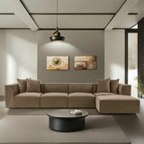 Atelier Del Sofa sora (L1-O1-O1-1R-POUFFE ) - brown brown corner sofa Cene