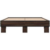  Okvir za krevet smeđi hrast 120x190cm konstruirano drvo i metal | shoptok.hr