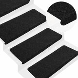  Samoljepljivi otirači za stepenice 15 kom 65x24,5x3,5 cm crni | shoptok.hr